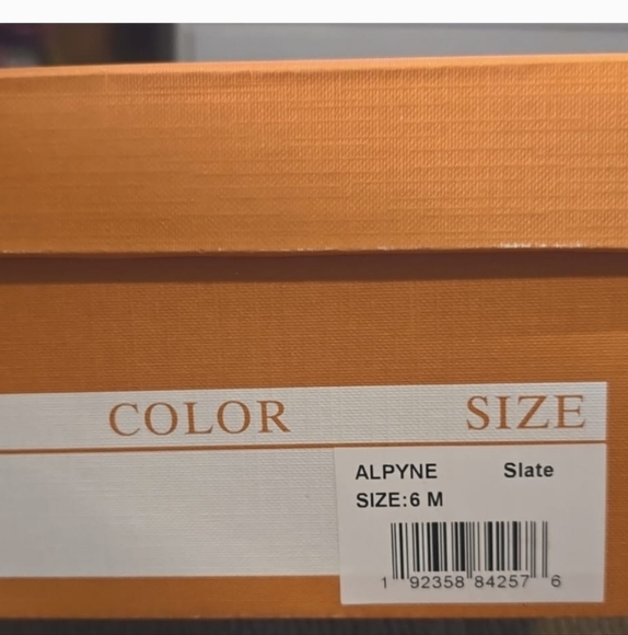 Miz Mooz Alpyne Sneakers Women's size 6.0 Slate Gray, blue Leather NWB Mid/Hi.- - Picture 5 of 11